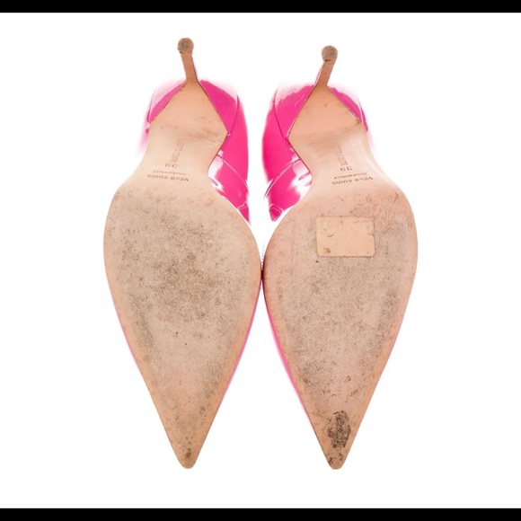 Manolo Blahnik pink patent heels - Picture 10 of 15